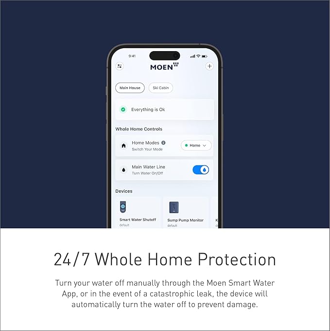 Moen Flo Smart Water Monitor and Automatic Shutoff Sensor, Wi-Fi Connected - Image 26