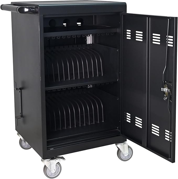Aokleo 32 Devices Laptop Charging Cart, Tablet Storage Carts - Image 4