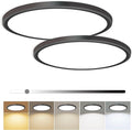 hunhun 2 Pack 16 Inch Dimmable LED Flush Mount Ceiling Light 4800LM Round Light by hunhun