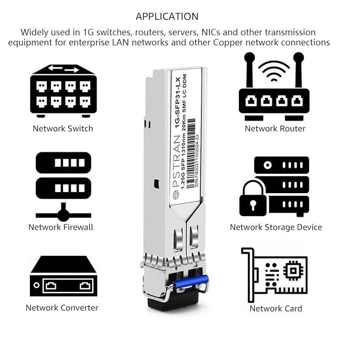 OPSTRAN 1000BASE-LX/LH SFP Optical Transceiver Module Compatible - Image 5