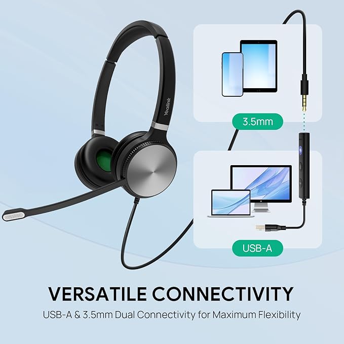 Yealink UH36 Professional USB Headset Wired Headphones - Image 2