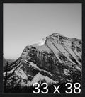 Frame It Easy 33 x 38 Black Grain Wood Frame by FrameItEasy