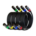 AuxLink XLR Cables, XLR Microphone Cable 25 ft 4 Pack by AuxLinkcable