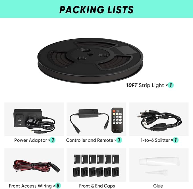 GZBtech Flexible LED Recessed Strip Light - Image 6