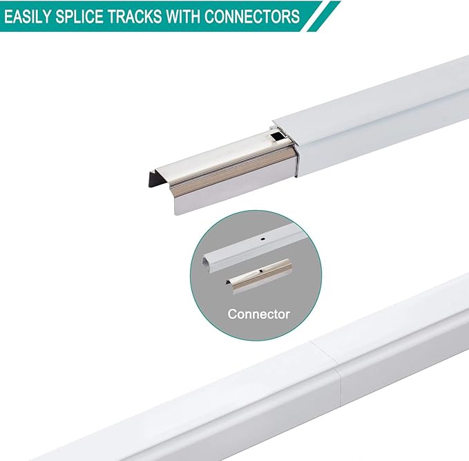 ChadMade Aluminum Ceiling Curtain Track Set - 12ft Adjustable Length - Image 4