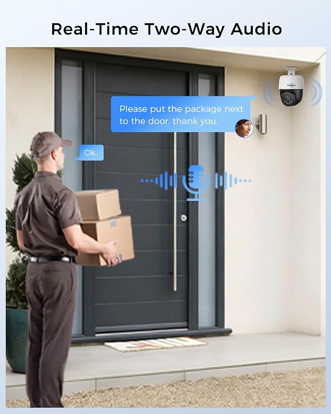 Hiseeu 4K PoE Security Camera System, Human Vehicle Detect, 2-Way Audio - Image 6