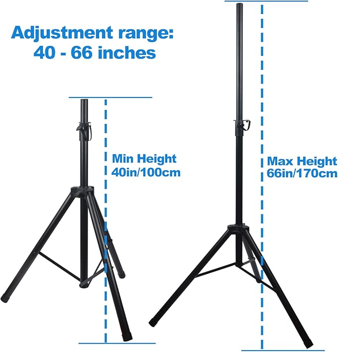 Howonder Speakers Stands, 6 Packs, PA Speaker Stand, Speaker Tripod Stand - Image 5