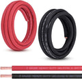 Shirbly 2 Gauge Battery Cable, 10FT Red + 10FT Black 2 AWG Pure Copper Wire by Shirbly