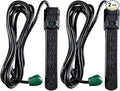 GoGreen Power Inc. 6 Outlet Surge Protector, 6FT Cord, 2 Pack by Unknown