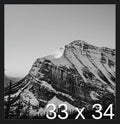 Frame It Easy 33 x 34 Black Wood Frame by FrameItEasy