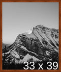 Frame It Easy 33 x 39 Russet Wood Frame by FrameItEasy