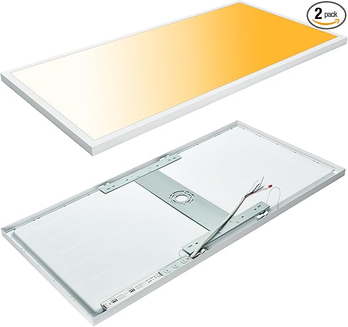 Mcacggo 2x4 FT LED Flat Panel Light Surface Mount 5000K-4000K-3000K Switchable by Mcacggo