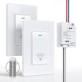 Wireless Light Switch and Receiver Kit, Self-Powered, No WiFi Needed, Remote by AvorectaWirelessSwitch