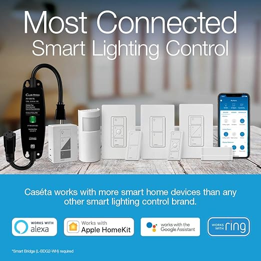 Lutron Caseta Original Smart Light Switch, - Image 3