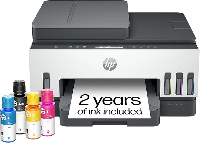 HP Smart Tank 7301 Wireless All-in-One Ink Tank Printer, Copier by HP