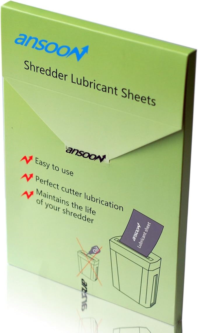 Ansoon 24 Pack Paper Shredder Lubricant Sheets, Paper Shredder Sharpening & - Image 4