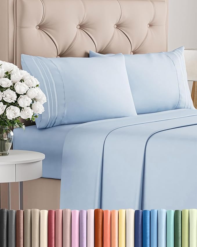 Cal King Size 4 Piece Sheet Set by CGKUnlimited