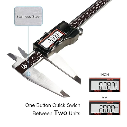KETOTEK Digital Caliper, 12 Inch/300mm Vernier Caliper Measuring Tool - Image 3