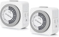 G-Homa Timers for Electrical Outlets, 24 Hour Indoor Plug-in Mechanical Timer by G-Homa