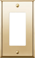 ENERLITES Decorator Switch or Outlet Metal Wall Plate, Stainless Steel Outlet by Enerlites
