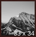 Frame It Easy 33 x 34 Merlot Wood Frame by FrameItEasy