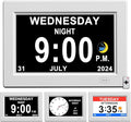 CAZOKASI 8inch Extra Large Impaired Vision Digital Alarm Clock by CAZOKASI