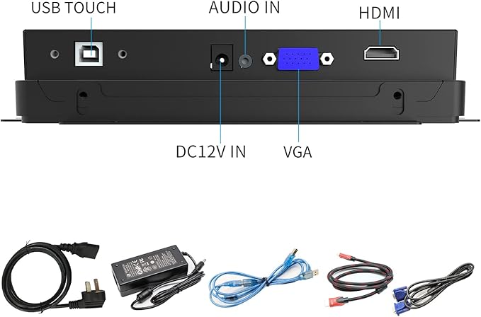 GreenTouch 8 Inch Open Frame 1024x600 HDMI PCAP Touch Monitors - Image 2
