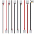 LightingWill 10pcs Pack Strip Wire Solderless Snap Down 2Pin Conductor LED by LightingWill