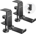 Goldmille 2 Pack Aluminum Headphone Stand Hanger Foldable by Goldmille