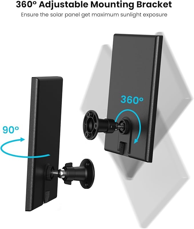 ieGeek Solar Panel for Wireless Outdoor Security Camera, Compatible - Image 3