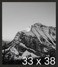Frame It Easy 33 x 38 Coffee Wood Frame by FrameItEasy