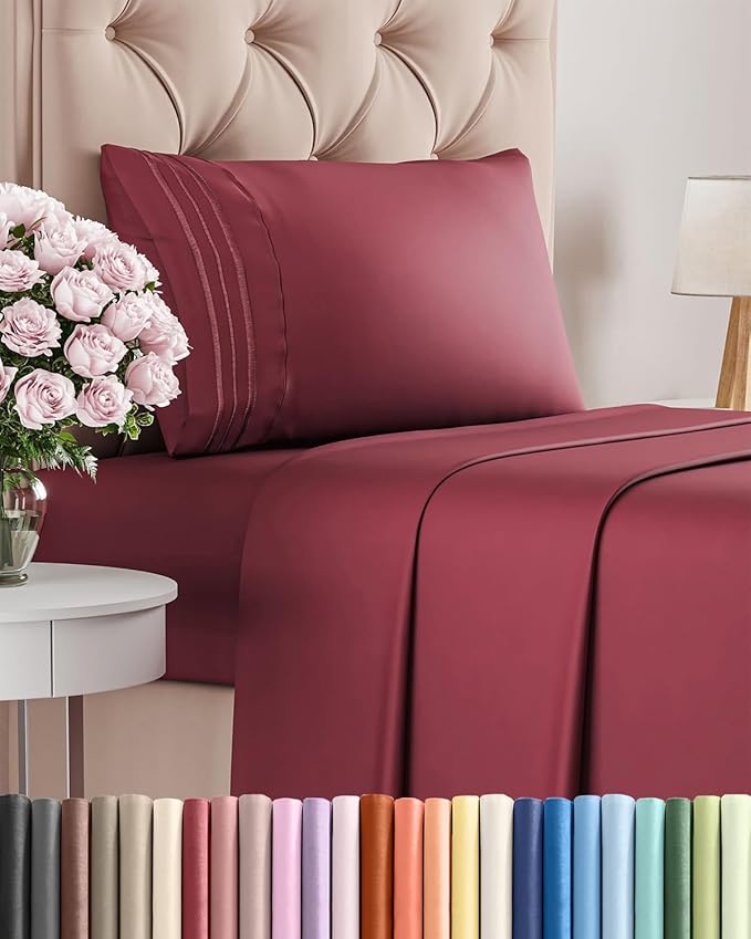 Twin XL Size 3 Piece Sheet Set by CGKUnlimited