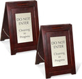 SmartSign Premium 'Do Not Enter Cleaning in Progress' Wooden A-Frame Standing by SmartSign
