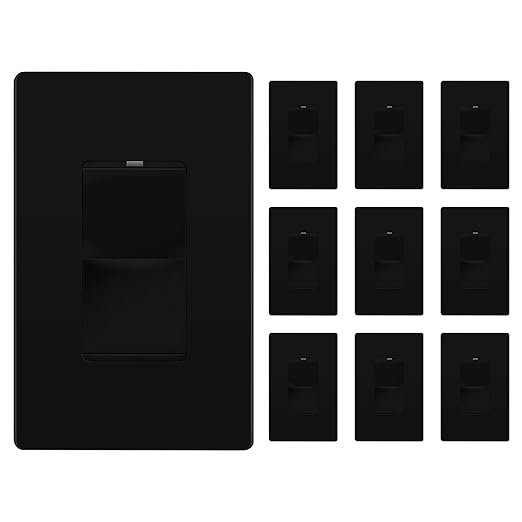 LIDER Minimalist Design Matte Finish Lighted Decorator Switch by LIDER