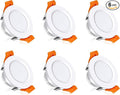 inShareplus 6 Pack 2 Inch LED Recessed Lighting, Downlight Dimmable 3W by YAMAWIROU