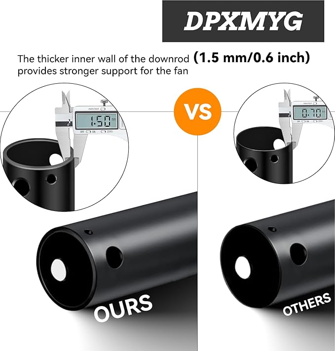 DPXMYG 72 inch Ceiling Fan Downrod - Image 4