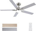 SODSEA Ceiling Fans with Lights, 52 inch Nickel Ceiling Fan with Light and by SODSEA