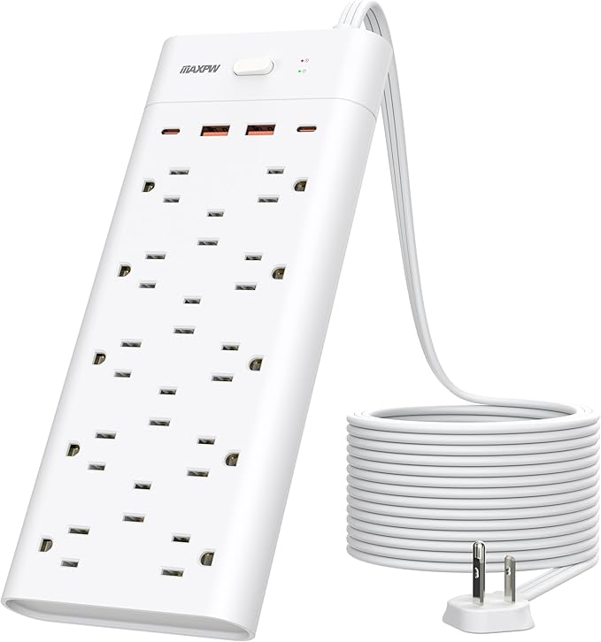 Power Strip Surge Protector Outlet Extender - Image 8