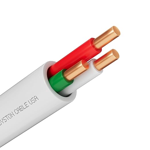 Syston 18/3 Thermostat Doorbell HVAC Heating Control Cable Wire, 100% Solid by SystonCableTechnology