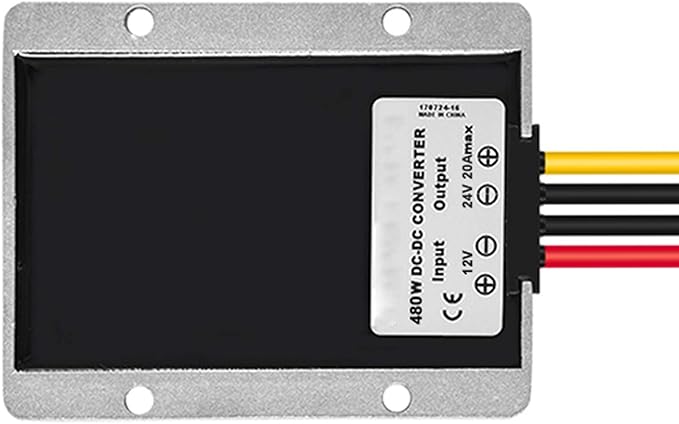 QJFCare DC/DC 12V to 24V Boost Converter 20A 480W Step Up Voltage Regulator - Image 5