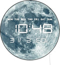 Timethink 12'' Full Moon Digital Wall Clock by Timethink