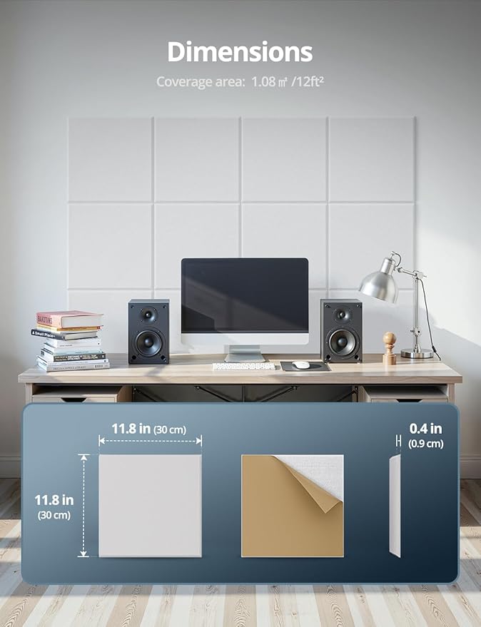 Square Acoustic Wall Panels, Sound Absorbing Panels - Image 8