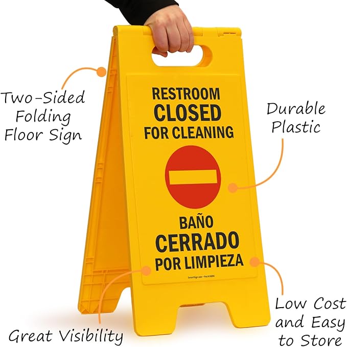 SmartSign 25 x 12 inch “Restroom Closed - Image 5