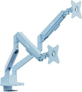 Pixio PS1D Wave Blue Dual Monitor Arm Stand Desk Mount by Pixio