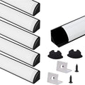 VST 6Pack 3.3 ft Black LED Aluminum Channel by VSTLighting