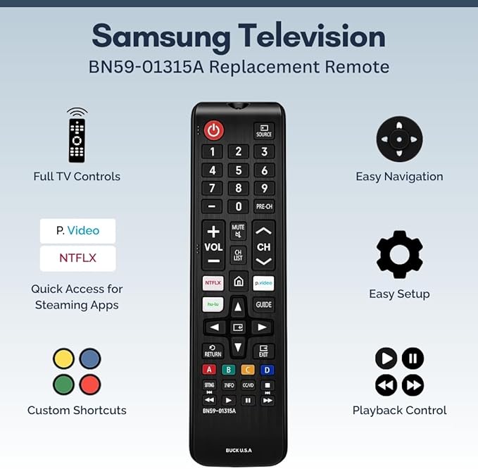 BN59-01315A Samsung TV Remote Control Replacement - Image 2