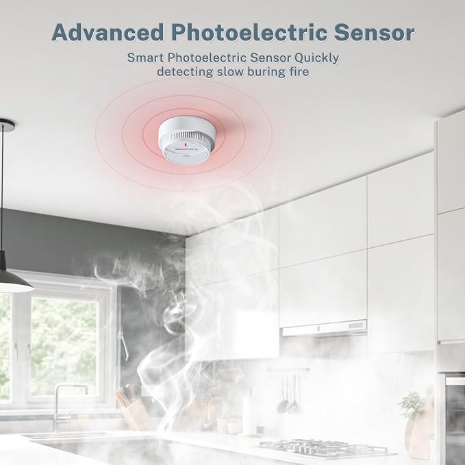 Smoke Detector 1 Pack, Fire Alarms Smoke Detectors - Image 4
