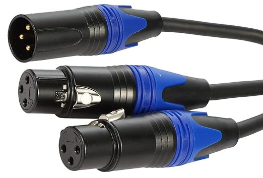 Seefeful 1 Male to 2 Female XLR Y Splitter Micrphone Cable, 3pin Male to Dual - Image 8