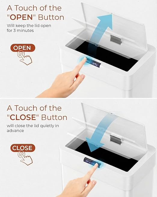 TLSUNNY 21.1 Gallon Motion Sensor Trash Can, Touchless Automatic Garbage Can - Image 5