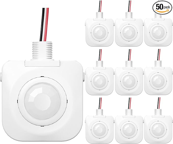 EverElectrix 50 Pack Ceiling Occupancy Motion Sensor, Passive Infrared by EverElectrix